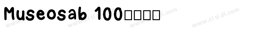Museosab 100字体转换